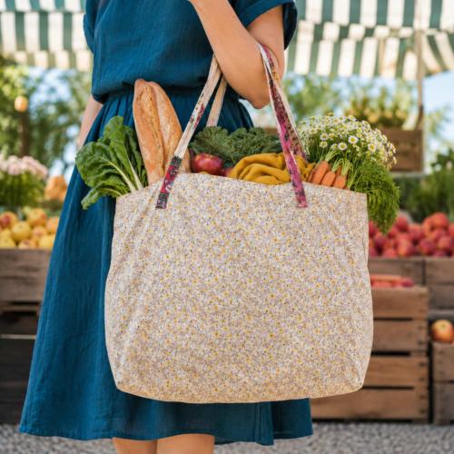 Foldaway Shopper Bag Recycled Fabric