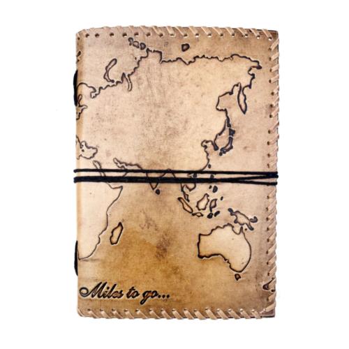 Notebook Recycled Paper Explorer Map 18 x 25cm