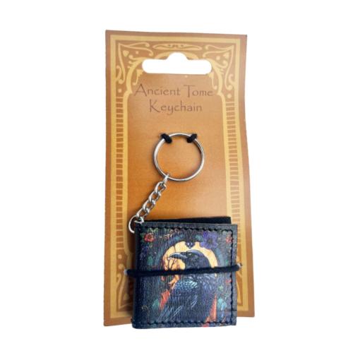 Keyring / Chain Notebook Ancient Tome Raven 5.5 x 5cm