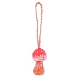 Handcrafted Red Toadstool Hanging Decoration