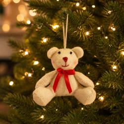 Hanging Decoration Handcrafted Felt Teddy Bear 