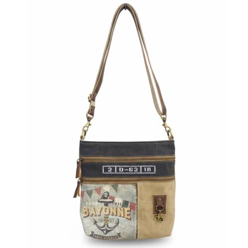 Tote / Shoulder Bag Recycled Tent Canvas, Bayonne 31 x 6 x 31cm