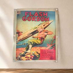 Recycled Metal Drum Flash Gordon Wall Plaque
