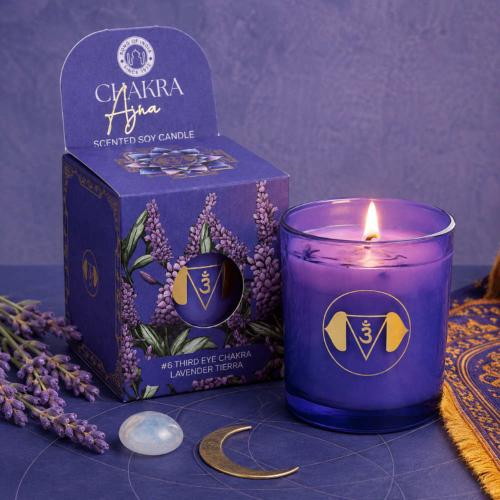 Scented Candle Chakra Mantra Ajna Balancing - Third Eye