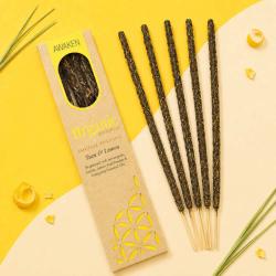 Smudge Incense Organic Goodness Awaken Yuzu Lemon x6