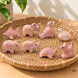 Kisii Soapstone Animals Pink - 8 Designs