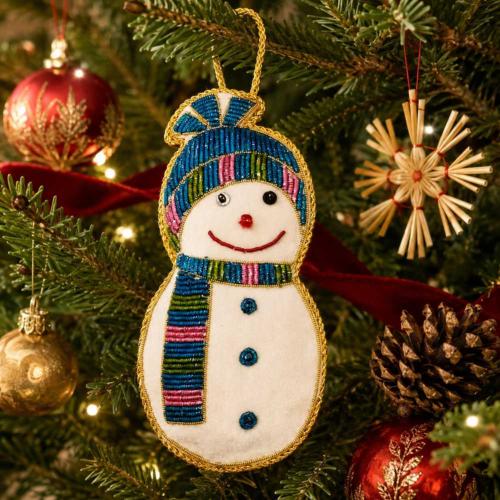 Christmas Hangings - Embroidered / Beaded