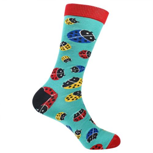 Bamboo socks, Ladybirds, Shoe size: UK 7-11, Euro 41-47