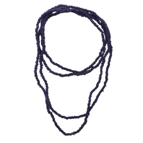 Necklace, Marocoto Seeds Deep Blue 175cm