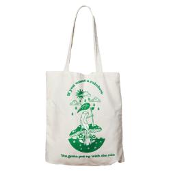 Tote Bag Recycled Cotton Retro Frog 36 x 40cm