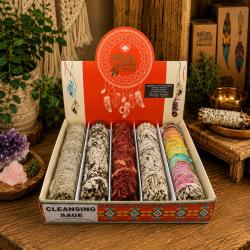 Native Soul Cleansing Sage Display Unit With 5 pcs