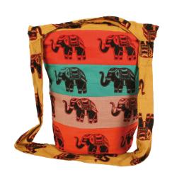 Cross body bag printed elephants assorted designs