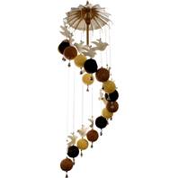 Mobile doves with brown and cream balls 95cm
