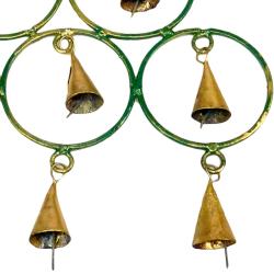 Chime 9 bells, 6 circles, recycled metal