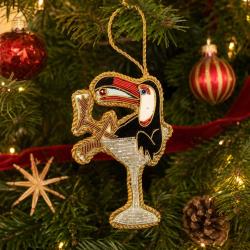Hanging Decoration Embroidered Toucan Cocktail