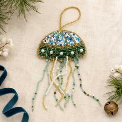 Hanging Decoration Embroidered Jellyfish