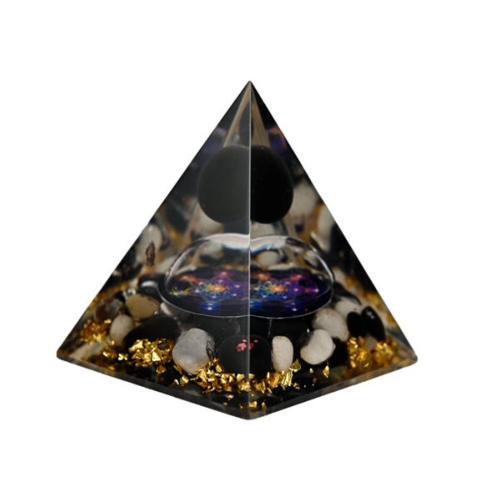 Orgone Pyramid Chakra Stones 7cm