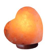 Salt lamp, heart shape approx 17x15cm