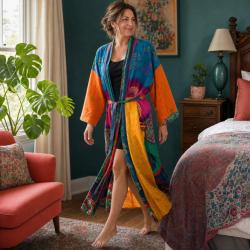 Kimono Recycled Cotton Length 125cm Assorted Colours
