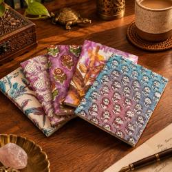 Handmade Block Print Notebook - Assorted Designs