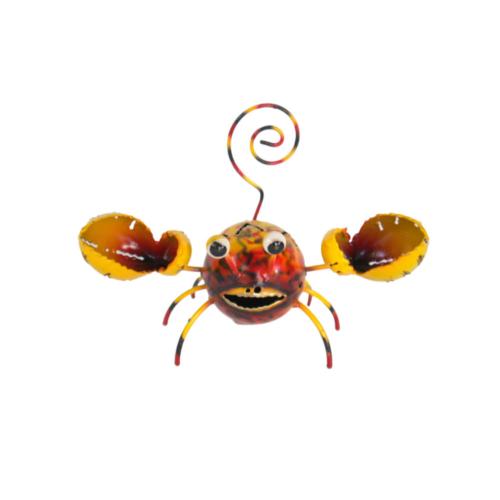 Crab Metal Assorted Colours 10x5x13cm