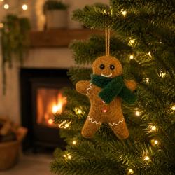 Hanging Decoration Handcrafted Felt Gingerbread Man 