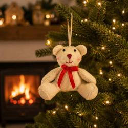 Hanging Decoration Handcrafted Felt Teddy Bear 