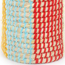Storage basket kaisa grass 6 colour stripes