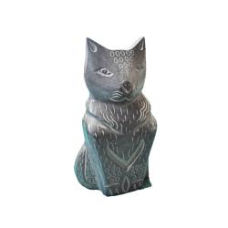 Cat Ornament Soapstone 12cm height