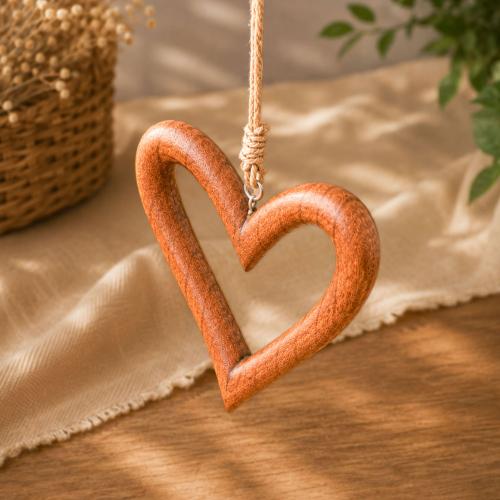 Hanging Heart Jempinis Wood 23 x 23cm