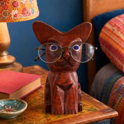 Glasses / Spectacle Stand Mango Wood Hare
