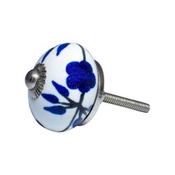 Ceramic door knob, round, assorted