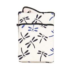 Shoulder Purse / Bag Cotton Dragonflies 12 x 17cm