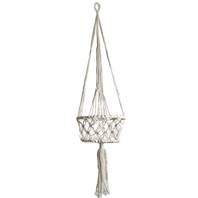 Hanging basket crochet 22cm diam 95cm length