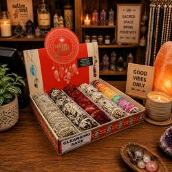 Native Soul Cleansing Sage Display Unit With 5 pcs