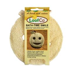 Smiley Face LoofCo Bath-time Loofah, eco-friendly and zero plastic.
