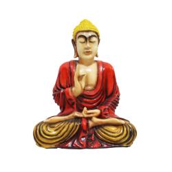 Buddha Statue Light of Asia Red 24cm height