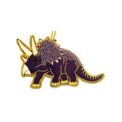 Hanging Decoration Embroidered Triceratops