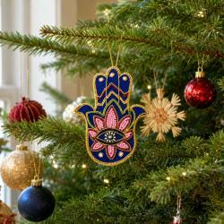 Hanging Decoration Embroidered Hamsa Hand