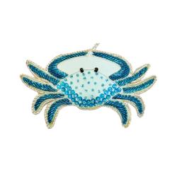 Hanging Decoration Embroidered Blue Crab