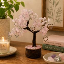 Crystal Tree Rose Quartz 19cm height