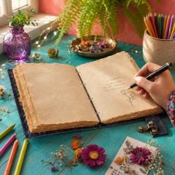 Moth & Butterfly Notebook Journal with Clasp 13 x 18cm