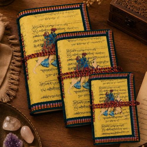 Handmade Camel Notebooks Set of 3