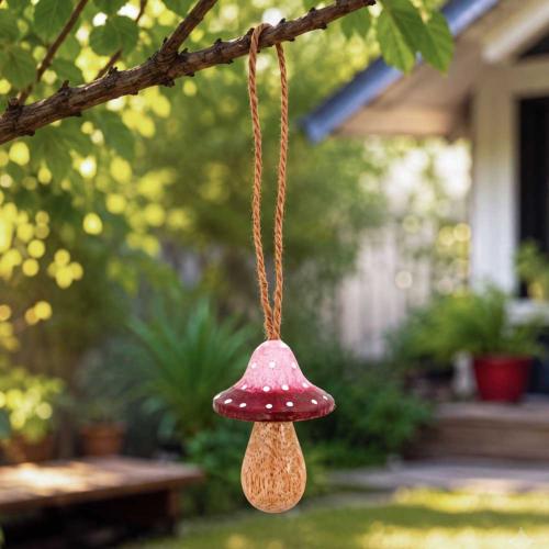 Handcrafted Purple Woodland Toadstool Hanging Decoration