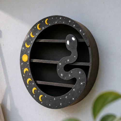 Snake & Moons Wall Shelf