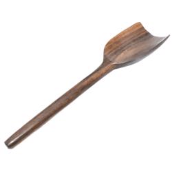 Flat edged spoon hand carved Siris wood 25 x 6cm