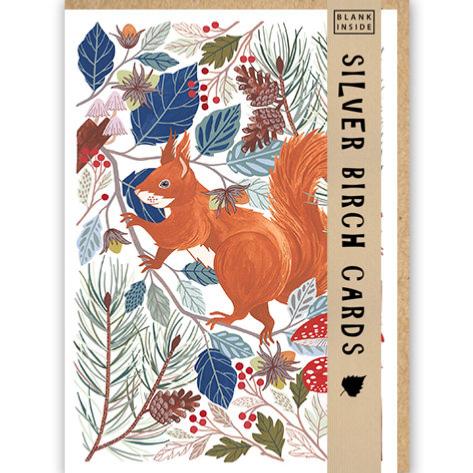 Greetings Card, Red Squirrel, 12.5 x 18cm