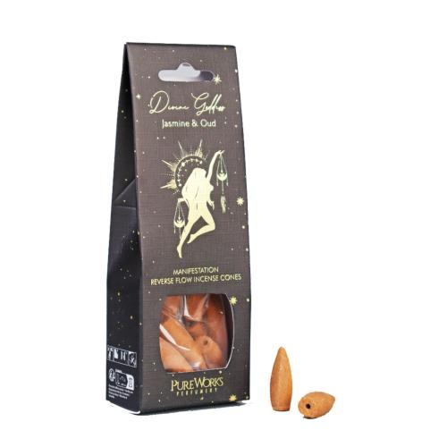 Back-Flow Incense Cones Esoteric Divine Goddess, Jasmine and Oudh