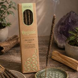Smudge Incense Organic Goodness Ground Palo Santo & Cedar x6