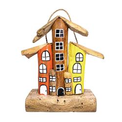 Colourful Beach Houses Decoration Driftwood